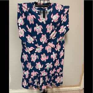 Simply Southern Turtle Dress size XL